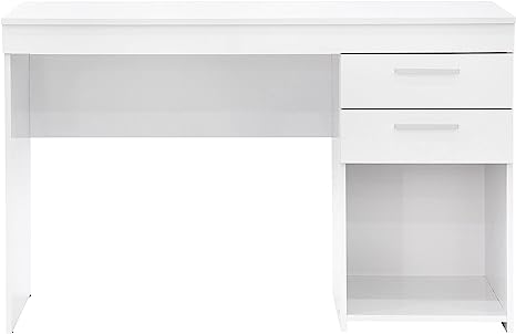 RTA CD-913D-White Mobil Desk w/ Storage