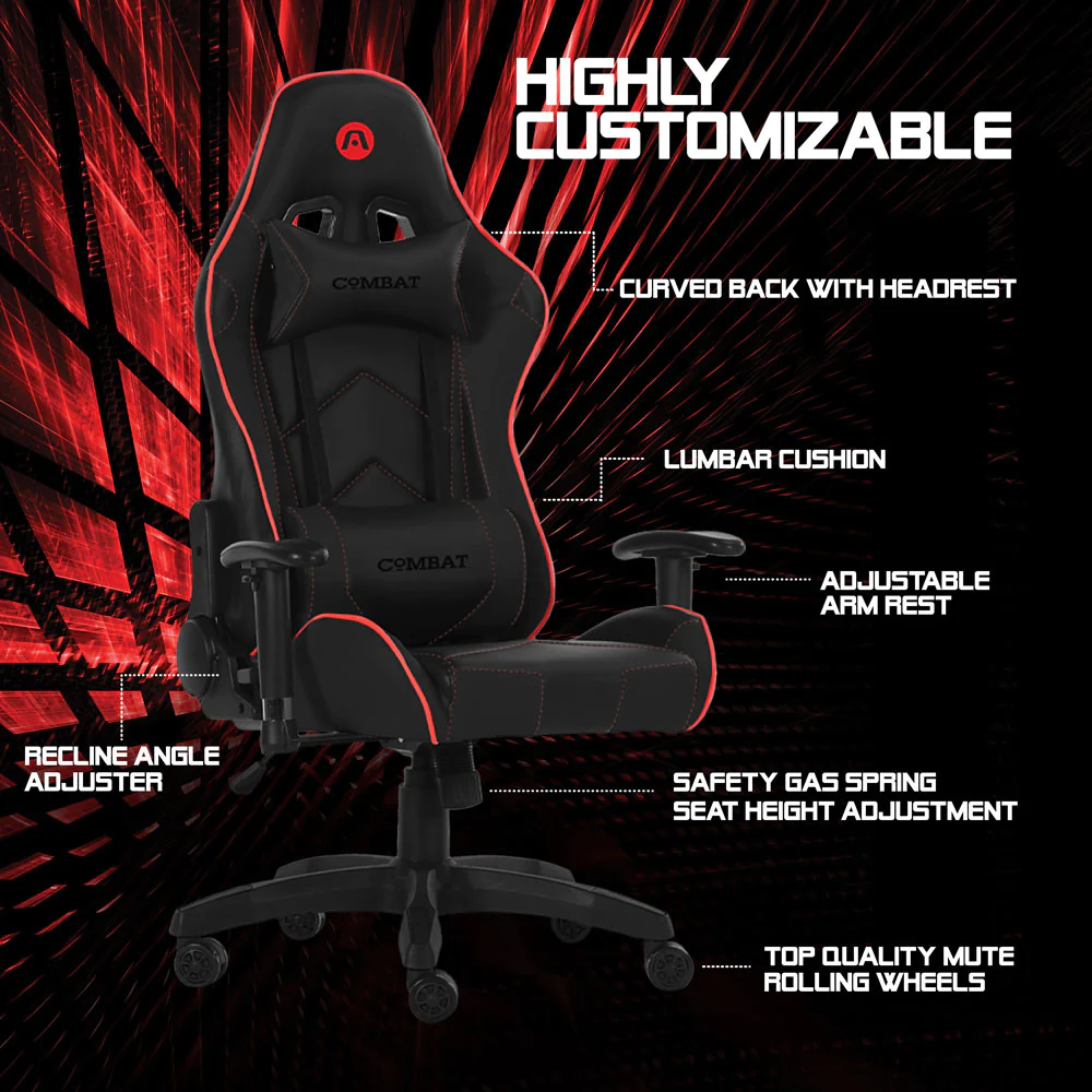 ArgomTech Ergo FX Gaming Chair 9010BK - Image 3