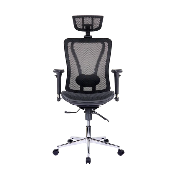 Techni Mobili - Executive Mesh Office Chair with Headrest and Lumbar Support - Image 3