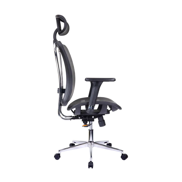 Techni Mobili - Executive Mesh Office Chair with Headrest and Lumbar Support - Image 4