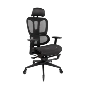Techni Mobili - Ultimate Reclining Ergonomic Mesh Office Chair with Lumbar Support and Footrest- Black