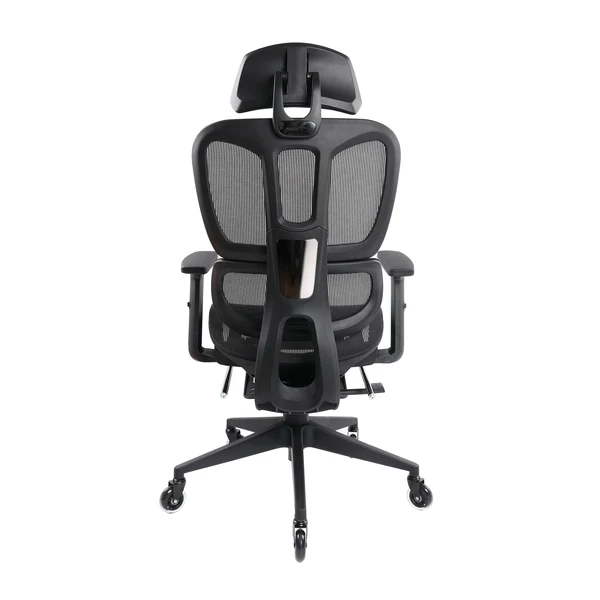 Techni Mobili - Ultimate Reclining Ergonomic Mesh Office Chair with Lumbar Support and Footrest- Black - Image 5