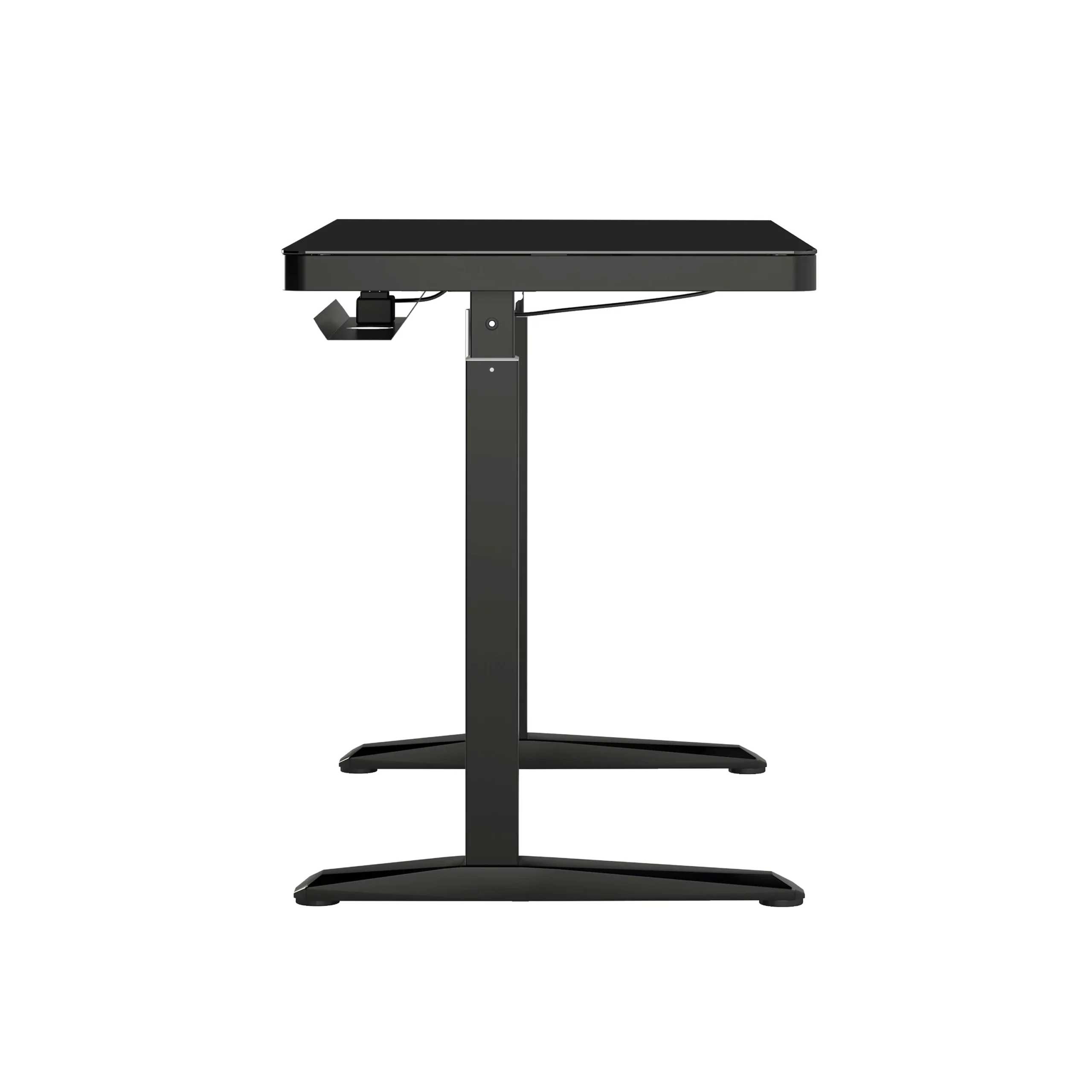 Electronic Glass Desk With Adjustable Height - Storage - Speaker - Wireless charging - Image 4