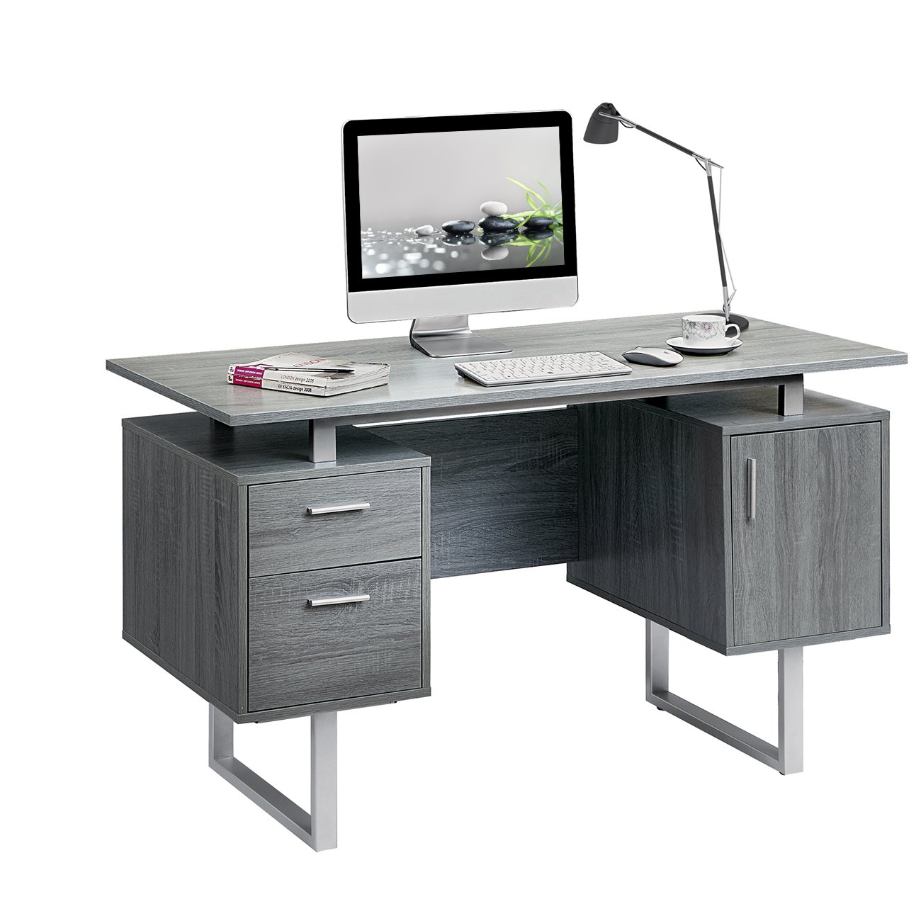 Techni Mobili Modern Office Desk with Storage - Image 5
