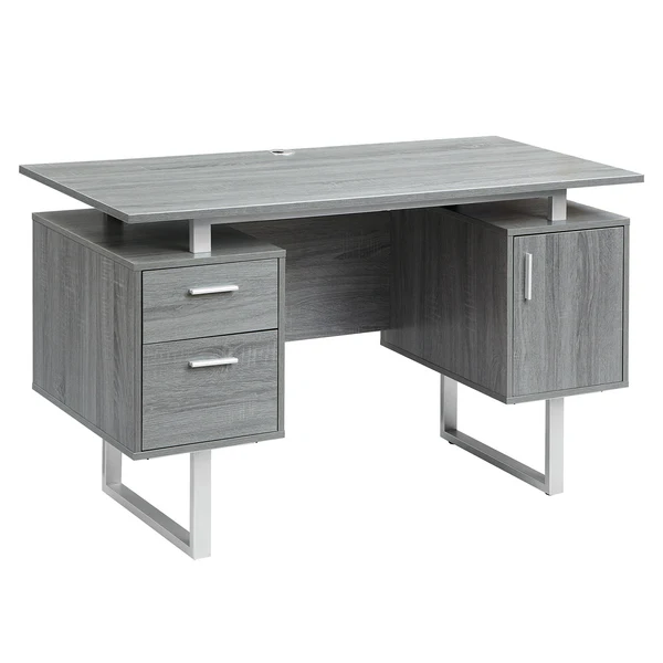 Techni Mobili - Modern Office Desk with Storage - CD-7002-GRY - Image 7
