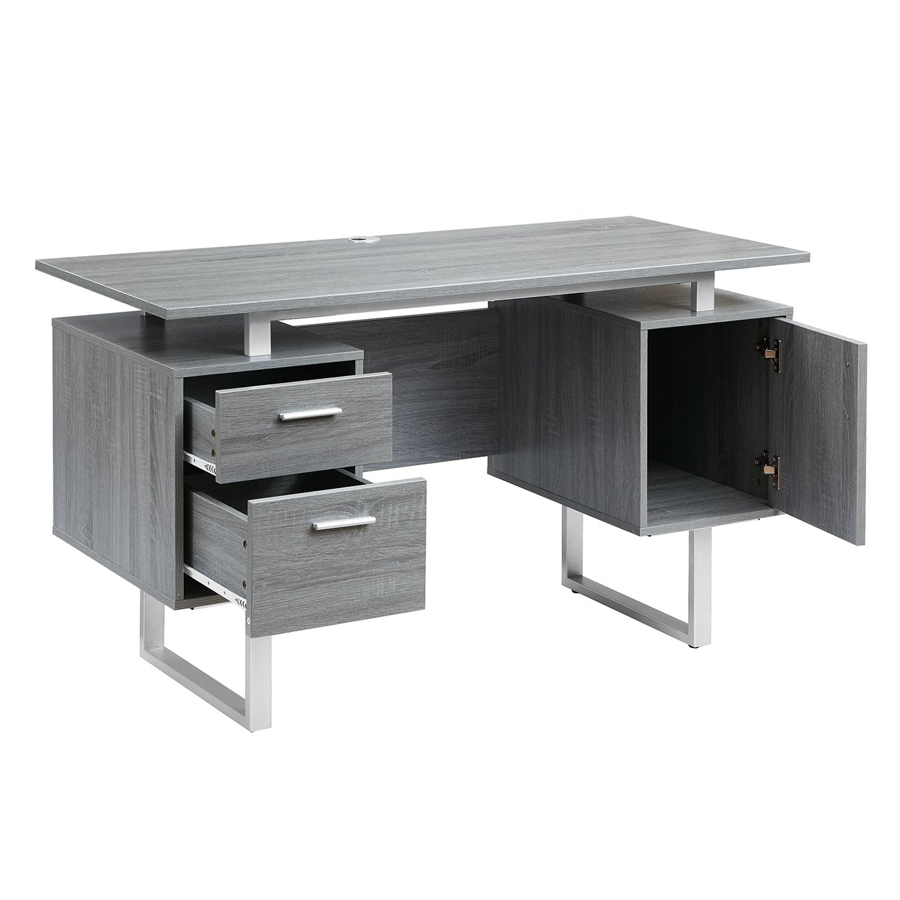 Techni Mobili Modern Office Desk with Storage - Image 3