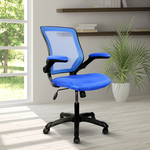 Techni Mobili Mesh Task Office Chair with Flip Up Arms - Image 2