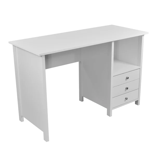 Techni Mobili - Contemporary White Desk with 3 Storage Drawers - CD-8407-WP-WHT - Image 5