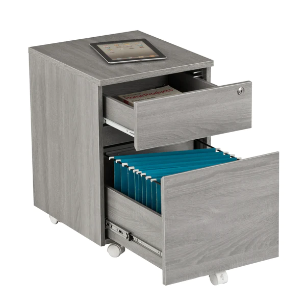 Techni Mobili - Rolling Two Drawer Vertical Filing Cabinet with Lock and Storage - Image 3