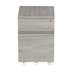 Techni Mobili - Rolling Two Drawer Vertical Filing Cabinet with Lock and Storage 
