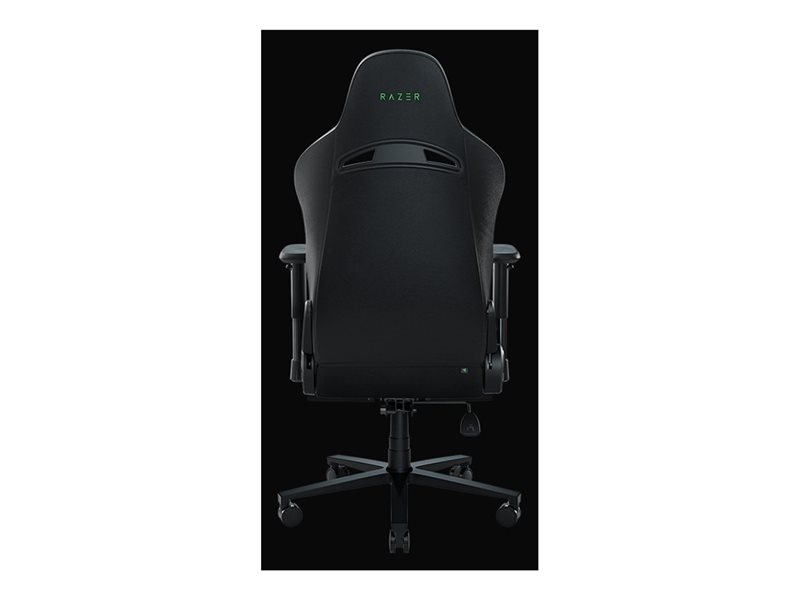 Razer Enki X - chair - steel, plush fabric, high-density polyurethane molded foam, elastomeric polyurethane (EPU) - black, green - Image 14