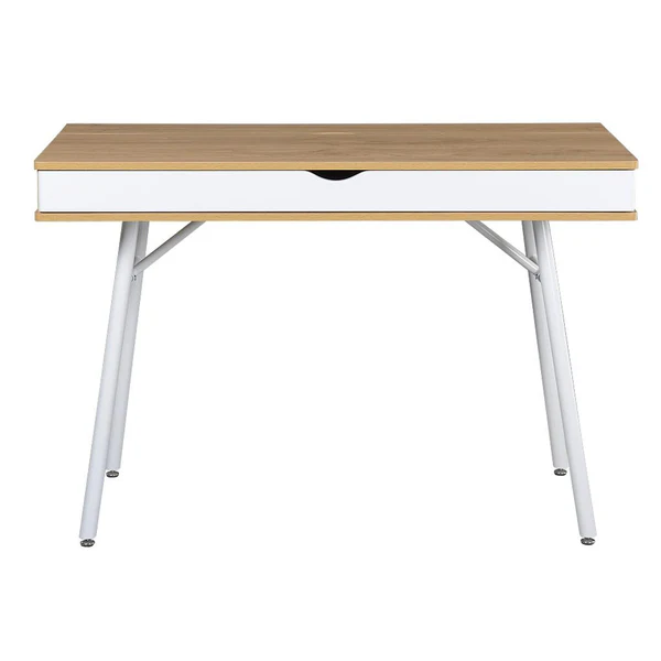 Techni Mobili Modern Multi Storage Computer Desk with Storage - Pine - Image 2