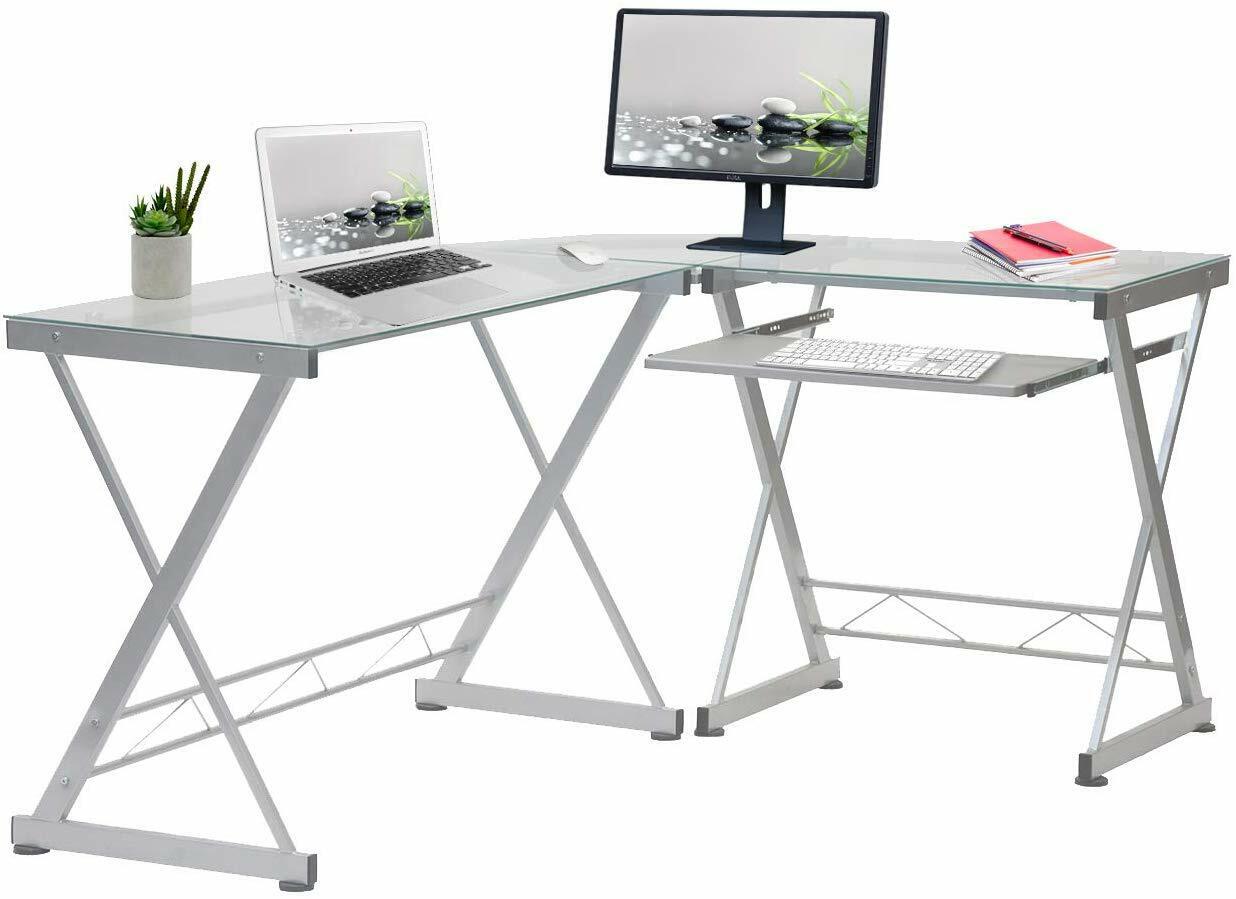 RTA CD-3802-GLS Glass Desk