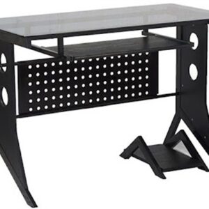 Xtech Desk Black w/Tempered Glass Top CT-1211