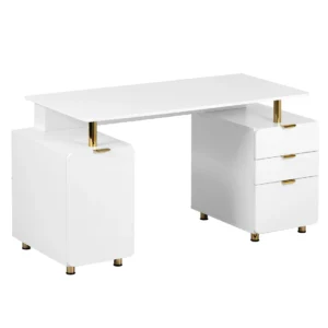 RTA Computer Desk with Storage  CD-4991D-WHT